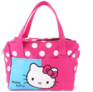 EZ Life Pink Dots Hello Kitty (Small) Small Travel Bag