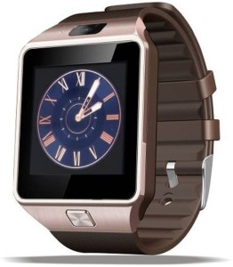 opta dz09opta1 phone smartwatch(brown strap regular) Basic 2G Sim Card and Memory cards Supported Smart Watch Android and IOS se