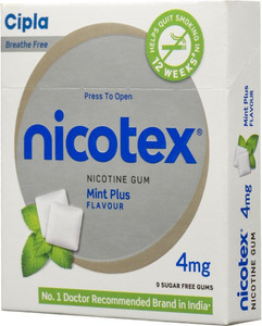 Nicotex Nicotine Gum 4mg Sugar Free Mint Plus 16 Hour Patch Smoking Patch Best Price In India Nicotex Nicotine Gum 4mg Sugar Free Mint Plus 16 Hour Patch Smoking Patch Compare The shipping is absolutely free for all. compare buyhatke com