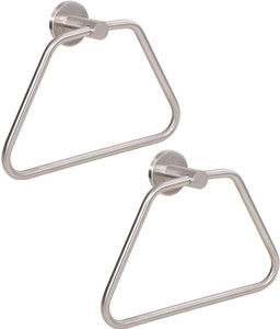 Doyours 2 Pieces Glossy Towel Ring Triangle Shaped