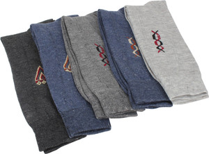 Mikado Superior Men's Solid Crew Length Socks