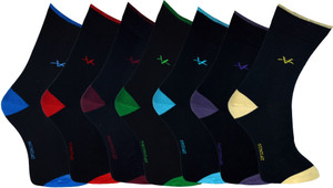 Marc Men's Graphic Print Crew Length Socks