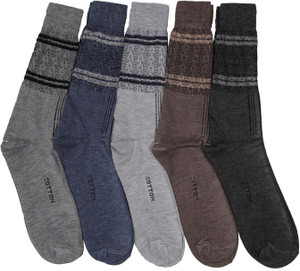 Mikado Men's Embellished Crew Length Socks