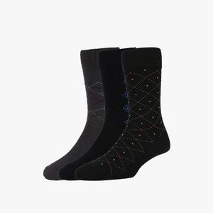 Van Heusen Men's Self Design Mid-calf Length Socks