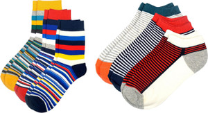 Color Fevrr Men & Women Mid-calf Length Socks