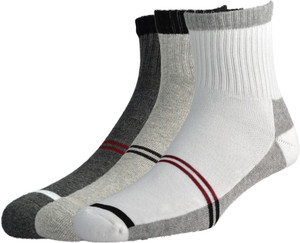 Peter England Men's Striped Ankle Length Socks