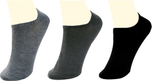 Neska Moda Men & Women Solid No Show Socks