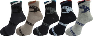 Rc. Royal Class Men's Self Design Ankle Length Socks