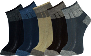 Marc Men's Striped Ankle Length Socks