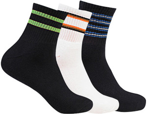 Supersox Men's Striped Ankle Length Socks