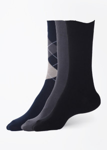 Peter England Men's Solid Mid-calf Length Socks
