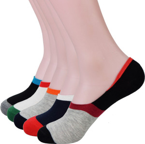 Bull's Eye Men & Women Solid No Show Socks
