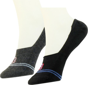 Neska Moda Men & Women Striped No Show Socks