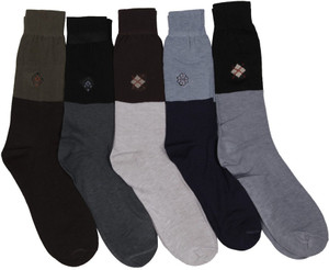 Mikado Men's Embellished Crew Length Socks