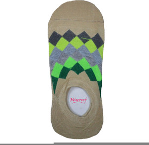 Miscreef Men's Geometric Print No Show Socks