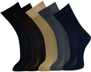 Vinenzia Men's Checkered Crew Length Socks