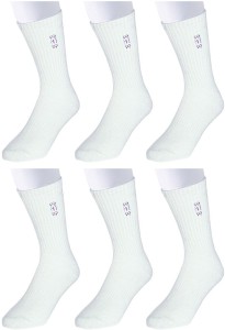V-Lon Men's Solid Crew Length Socks