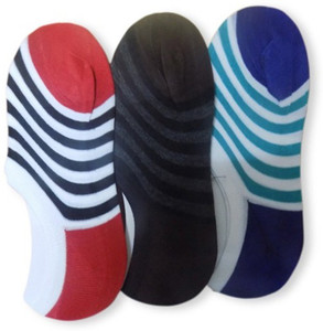 Tahiro Men & Women Striped Ankle Length Socks, Ultra Low Cut Socks, Footie Socks, No Show Socks, Low Cut Socks