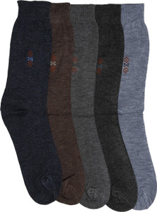 Mikado Basic Delight Men's Embellished Crew Length Socks