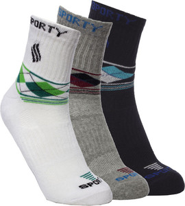 Ultimate Men's Geometric Print Ankle Length Socks