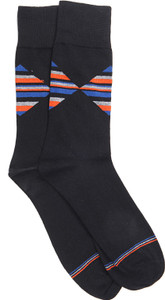 Graceway Men's Geometric Print Crew Length Socks