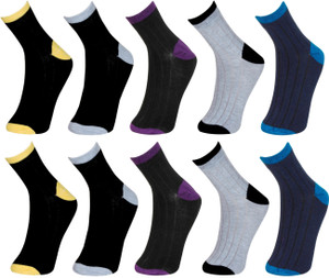 VAGON Men & Women Solid Ankle Length Socks