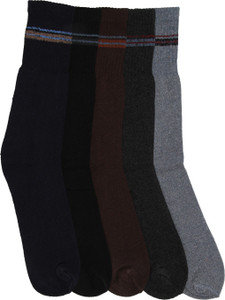 Mikado Plain Appeal Men's Striped Crew Length Socks