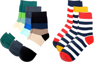 Color Fevrr Men & Women Mid-calf Length Socks