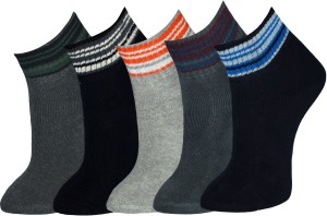 Marc Men's Solid Ankle Length Socks