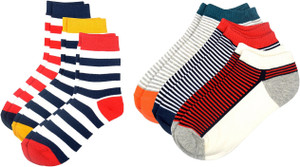 Color Fevrr Men & Women Mid-calf Length Socks