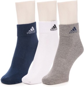 Adidas Men's Striped Ankle Length Socks