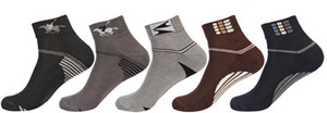 Khi Men's Checkered Ankle Length Socks