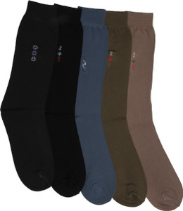 Mikado Simple Appeal Men's Solid Crew Length Socks