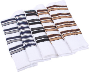 Mikado Stylish Grace Men's Striped Crew Length Socks