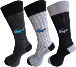 Rc. Royal Class Men's Self Design Crew Length Socks