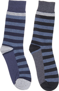 Graceway Men's Geometric Print Crew Length Socks