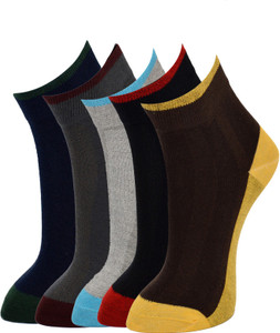 Marc Men's Solid Ankle Length Socks