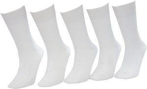 Morson Men's Solid Crew Length Socks