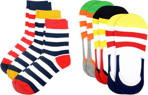 Color Fevrr Men & Women Mid-calf Length Socks