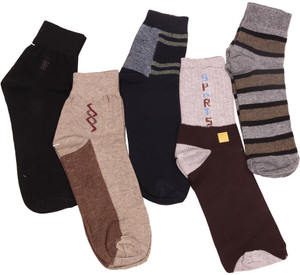 Mikado Men's Embellished Ankle Length Socks