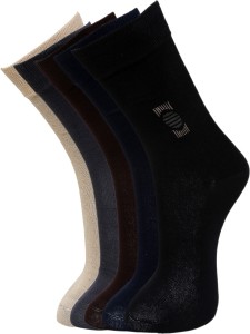 Marc Men's Self Design Crew Length Socks