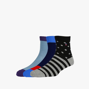 Louis Philippe Men's Quarter Length Socks