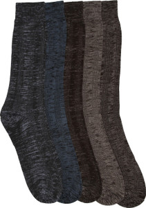 Mikado Basic Grace Men's Self Design Crew Length Socks
