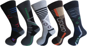 Rc. Royal Class Men's Self Design Crew Length Socks