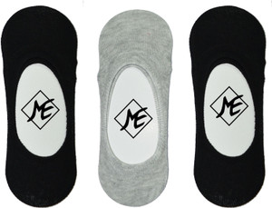 ME Stores Men's Solid No Show Socks