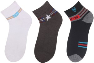 Klair Men's Self Design Ankle Length Socks
