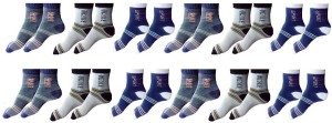Zacharias Men's Striped Ankle Length Socks