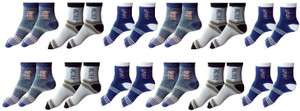 Zacharias Men's Striped Ankle Length Socks