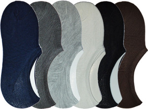 ME Stores Men's Solid No Show Socks