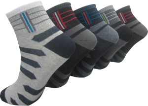 Morson Men's Graphic Print Ankle Length Socks